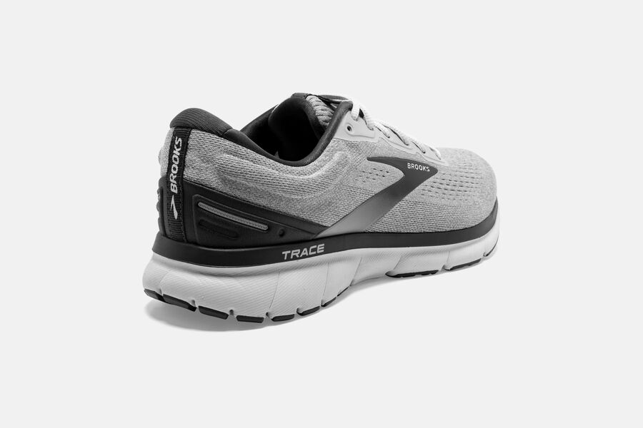 Brooks Trace Road Running Shoes Mens Grey 571498-UHT